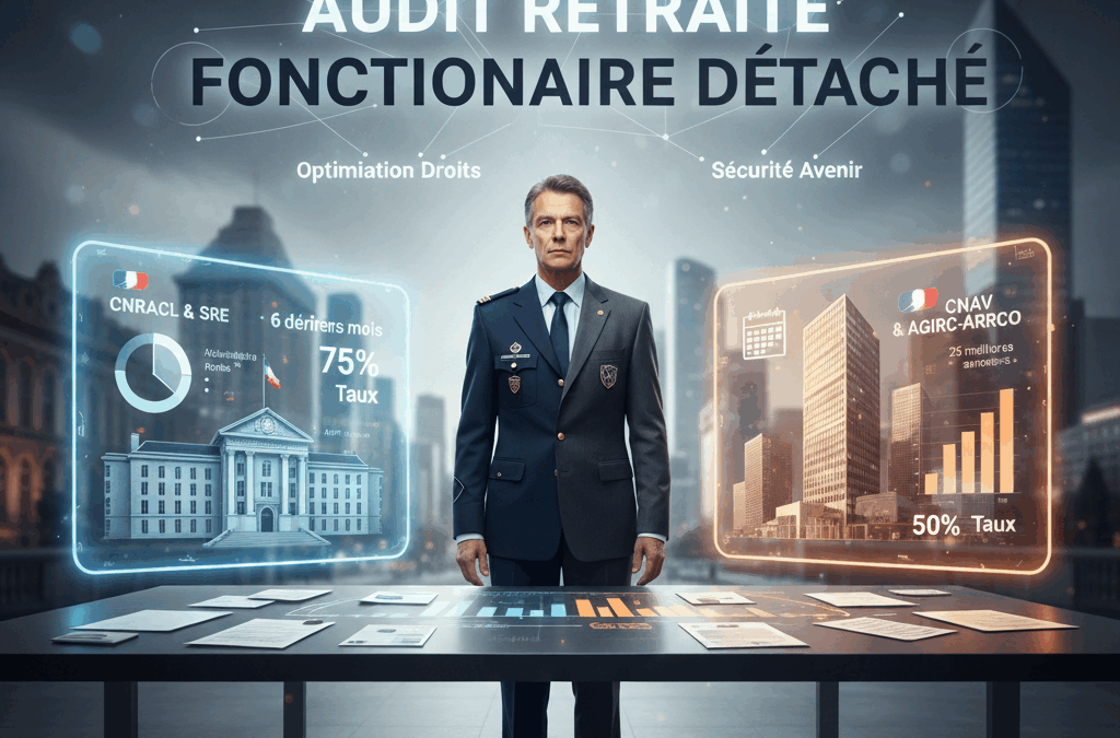 Audit retraite pour fonctionnaire détaché expliquant les points clés à vérifier.